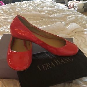 Bright shrimp orange color new flats